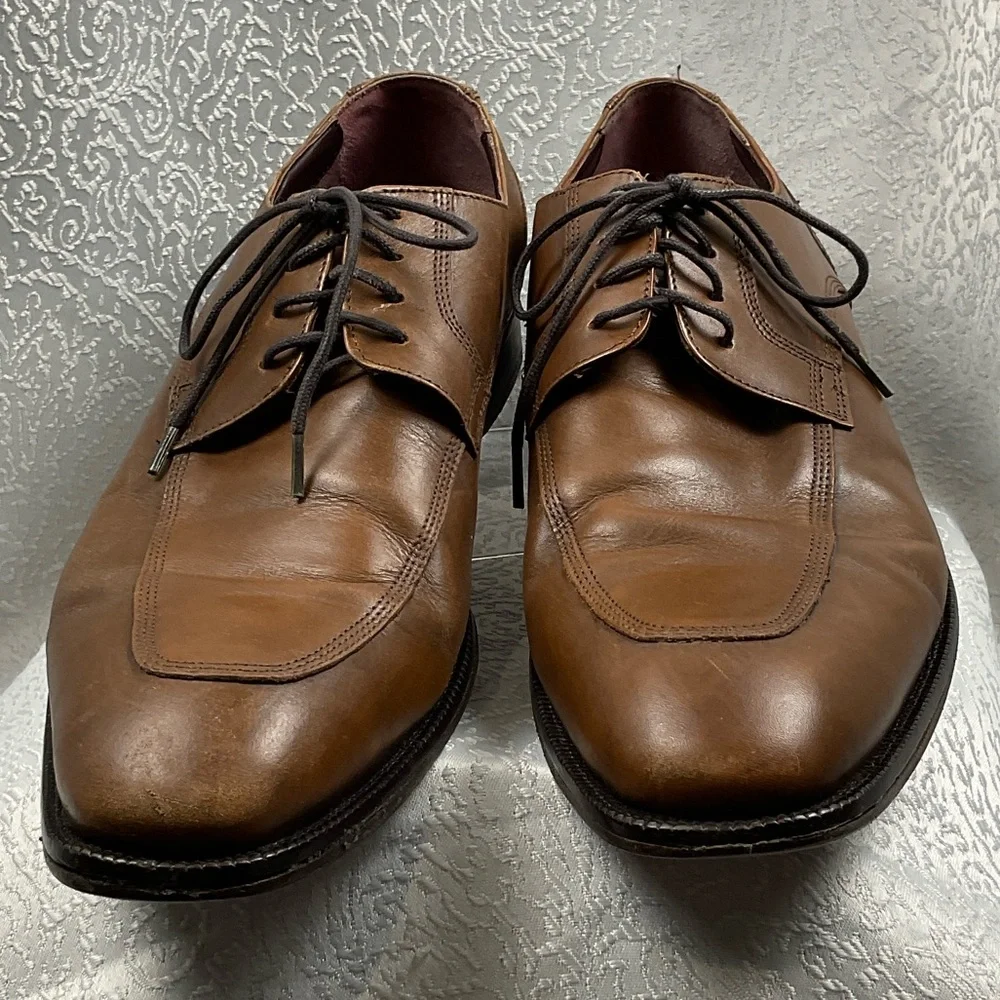 Johnston & Murphy Men's Tan‎ Leather Oxfords